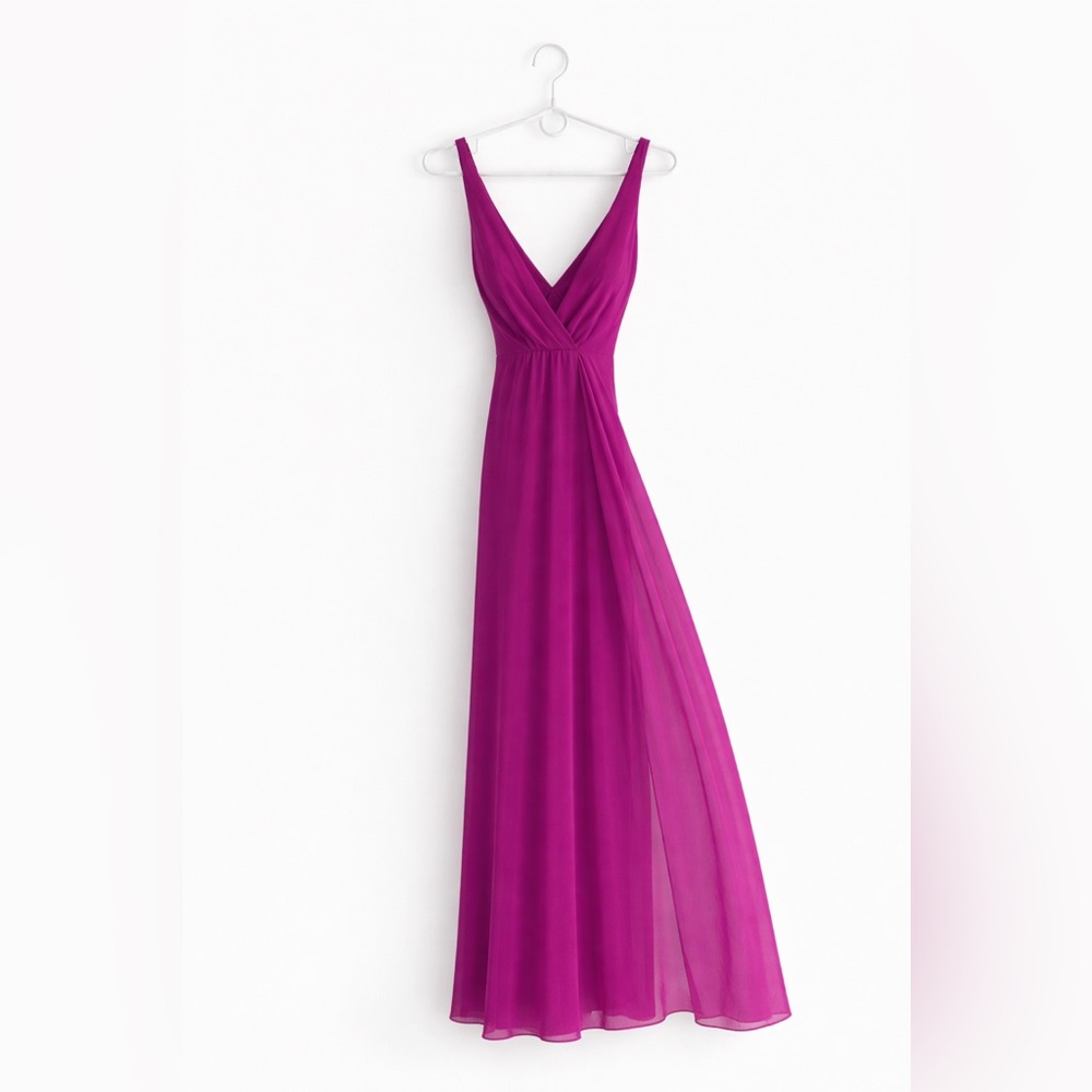 Women’s Fuchsia Crossback Maxi Dress